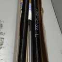 Pair of 2" Garage Door Torsion Springs Set with Non-Slip Winding Bars & Gloves, Precision Electrophoresis Black Coated Without Oil, for Replacement & Installation, MIN 16,000 Cycles(0.250x2''x32'')