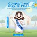 105 PCS Little Jesus Figures,Mini Jesus Figurines - Tiny Statues for Easter Egg Stuffers,Religious Gifts,Parties,Baptism Gifts,Multicolor Miniature Decorations,Hide and Seek FigurinesMulticolor
