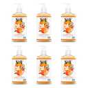 SoF Nourishing Hand Wash - With Moisturizing Sea Algae, Coconut & Olive Oil- Vegan & Non GMO- Free From Phthalates, Sulfates & Parabens- Orange Blossom & Honey - 8 oz Bottle 6 Pack
