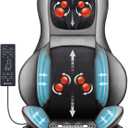 COMFIER Shiatsu Neck Back Massager with Heat, 2D ro 3D Kneading Massage Chair Pad, Adjustable Neck Massage,Seat Massager for Full Body Relaxation, Christmas Gifts for Dad Mom Women Men, Dark Gray