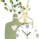 Silent Non-Ticking Battery Powered, Easy to Read Digital Wall Clock, Decorate Bedroom, Living Room and Office(1)