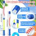 Halloscume 12 Pack Baseball Sport Water Gun Party Favors 15.75 in Summer Water Shooter Gun Toys Blasters for Kids Summer Outdoor Swimming Pool Backyard Beach Games