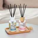 Reed Diffuser - Linen&Pink Peony 4.06oz (120ml) 2 Packs Essential Oil Reed Diffuser Set with 16 Sticks, Long Lasting Fragrance for Home, Bathroom, Bedroom, Room, Decor