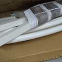 White Zip Ties 14 inch (100 Pack), Clear, 50 lb, UV Resistant Cable Ties for Outdoor Use, LOCKLOCK