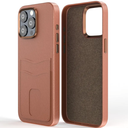 Case for iPhone 15 Pro Max: Wallet Case with Card Holder - Luxury Leather Design - Standalone Button & Anti Stick- Phone Cover for Women Men(6.7-inch) - Brown