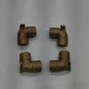 1/2" C x C Cast Brass 90-Degree Drop Ear Elbow Pack of 25