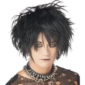 California Costumes Men's Midnight Fiend Wig, Black, One Size
