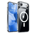 CANSHN Magnetic Compatible with iPhone Air Case(6.5 Inch), Upgraded [Full Camera Protection] [Compatible with Magsafe] Non-Yellowing Shockproof Bumper Phone Cover for iPhone 17 Air Case,Clear