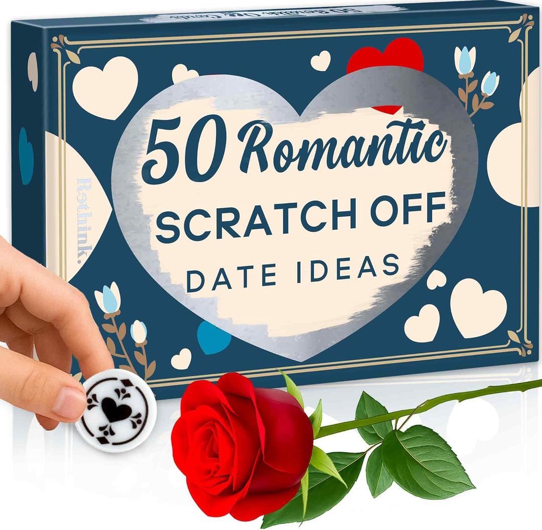 QUOKKA 50 Date Night Ideas  50 Scratch-Off Romantic Couple Gifts  Unique Couples Game to Strengthen Connection, Make Every Week an Adventure  Birthday Wedding for Him Her (Set 2)