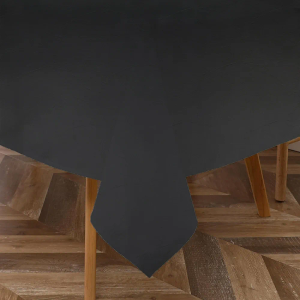 Majestic Giftware PVC Faux Leather Rectangle Tablecloths | (TCE30-54200) Brown Waterproof & Spill Proof Dining Table Cover | Decorative Washable Tablecloth for Home, Kitchen, Party (54X72)