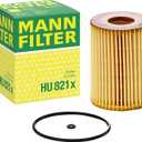 Mann Filter HU 821 x Cartridge Oil Filter Replacement Compatible With Mercedes-Benz Sprinter 2500, Sprinter 3500, Sprinter 3500XD, Sprinter 4500