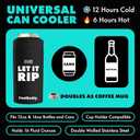 DUDE Wipes Fathers Day Gift + FrostBuddy Universal Can Cooler - 1 Pack, 48 Count - Mint Chill Extra-Large - Flushable Wipes - Fathers Day Gift for Him