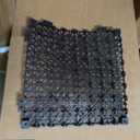 Modular Interlocking Cushion 12P 11.8" x 11.8" Interlocking Rubber Floor Drain Holes Non-Slip Splicing Drainage Mats for Deck, Shower, Kitchen, Drain Pool, Sauna Bath, Indoor Outdoor (Black)