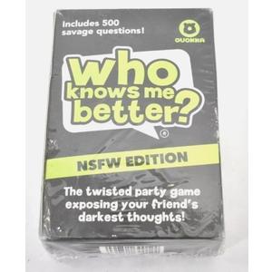 QUOKKA Who Knows Me Better? - NSFW EDITION | Bold & Spicy Party Card Game for Adults Only | 500+ Daring Questions to Expose Your Friends’ Deepest Desires 2 Pack