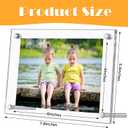 10 Clear Acrylic Picture Frames - Double Sided, Freestanding Floating Frames for Bedroom, Living Room, Home Office - 6 x 4 Inch
