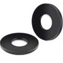 100-Piece 3/8" x 7/8" 304 Stainless Steel Flat Washers - Black Finish Screws Washers and Repair Washers for Industrial, Automotive and Home Use