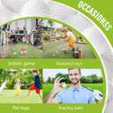 Junkin 24 Pcs Foam Golf Practice Balls Realistic Feel and Flight Training Sport Balls Elastic Soft Foam Golf Balls for Indoor or Outdoor Backyard Training(White)