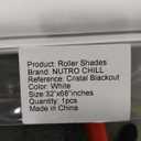 NUTRO CHILL Window Blinds, Blackout Blinds with Thermal Insulated, UV Protection Window Shades for Home, Door, Kitchen, Bathroom (32" W x 68" L, White)