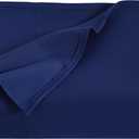 NTBAY Twin Extra-Long Flat Sheet Only - Brushed Microfiber Flat Sheet - Soft, Wrinkle-Free, Fade-Resistant, Stain-Resistant, Top Sheet, Hotel Quality Flat Bed Sheet, Navy Blue