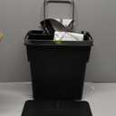 simplehuman 10 Liter / 2.6 Gallon In-Cabinet Trash Can Heavy-Duty Steel Frame, Black