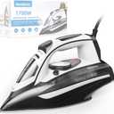 IRONDAY Steam Iron for Clothes 20s Fast Heat-up, 1700W Iron with 14.07oz Large Water Tank, Non-Stick Ceramic Soleplate, Anti-Drip, Auto-Off, Burst Steam, Self-Cleaning, Ironing Clothes for Home, Grey