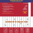 1 Fly Jail X Large Bag - Outdoor Disposable Fly Trap | Pre-Baited with Flies Inn Attractant | Outdoor Fly Catcher; RECYCABLE (2 Pack, 1)