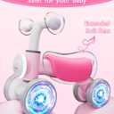 Toddler Toys Balance Bike for 1 Year Old Girl Gifts,4 Wheels Colorful Lighting with Music Baby First Bike,Toddler Girl Toys Balance Bike for 1st 2 Year Old Birthday Gifts