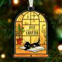 Book Ornament - Gifts For Book Lovers, Books Ornaments For Christmas Tree, Bookish Gift For Women, Gift For Readers book Lovers Women, Books Club Ornaments, Ideas Gifts For Readers, Bookworm's Present