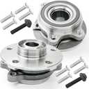2Pcs 513301 Front/Rear Wheel Bearing Hub Assembly Compatible with Audi A4 A5 A6 2012-2014, A4/A5/A6/A7/A8 Quattro 10-14, Allroad 13-16, Q5 2010-2015, for Audi S5 S6 S7 S8 RS5 2013-2015, 5 Lugs w/ABS
