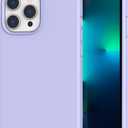 K TOMOTO Compatible with iPhone 13 Pro Case, [Drop Protection] [Anti-Fingerprint] Shockproof Liquid Silicone Cover with Microfiber Lining Phone Case for iPhone 13 Pro 6.1" (2021), Light Purple