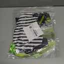 IDOPIP Kids Girls Halloween Costume Black and White Striped Costume Suit Clown Tutu Dress Headband Outfits for Photo Shoot (5-6 Years)