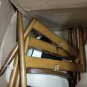 COLAMY Bar Stools Set of 2, Counter Height Bar Stools, Upholstered Counter Stools with Wood Legs for Kitchen Island Dining Room Bar, Beige