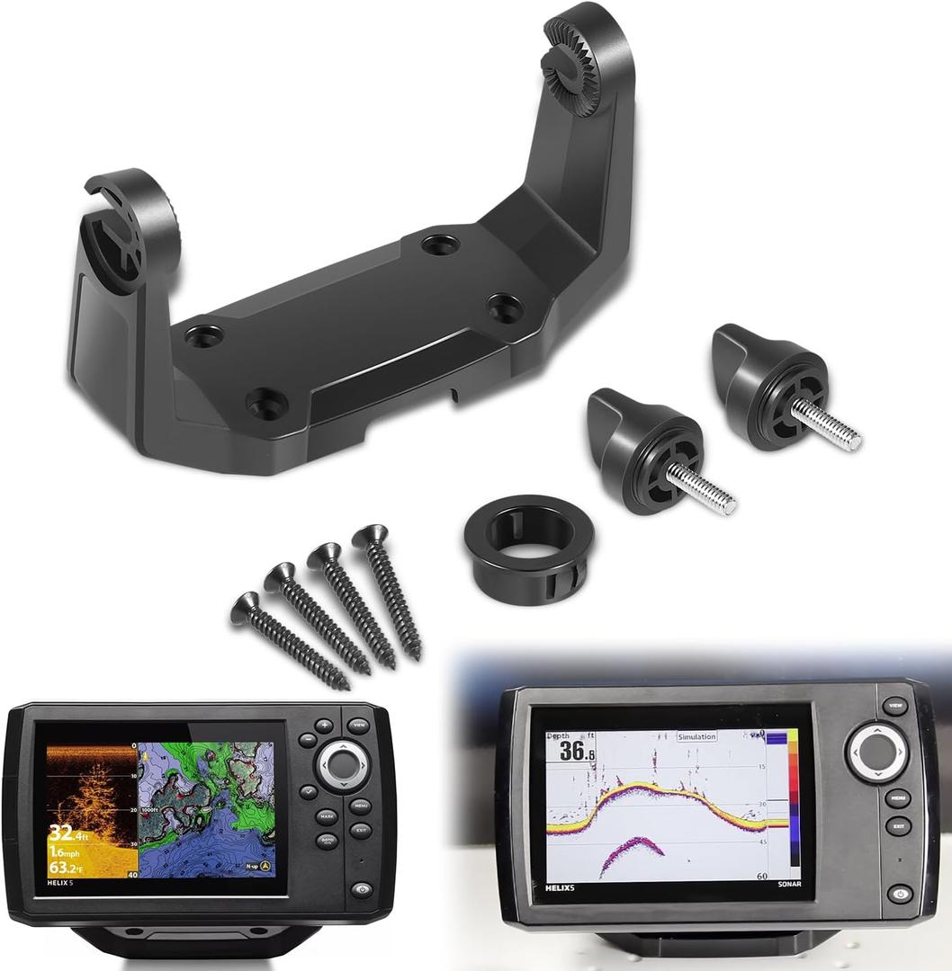 Replacement for 740143-1 Gimbal Bracket Mounting Kit Compatible with Humminbird Helix 5 Series Fish Finders  Adjustable Viewing Angle, Anti-Vibration Design, Durable Marine-Grade Construction