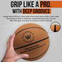 WAWAWEWA The Official Silent Basketball Size 7 (29.5")  Indoor Basketball for Quiet Dribbling  Grooved Airless Indoor Training PU Foam Basket Ball  Real Feel Silent Play for All Ages