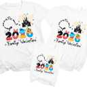 Family Vacation Shirts 2026 Family Matching Outfits Magical Tshirt for Family Cruise Trip Clothes Summer Travel Tops (White)