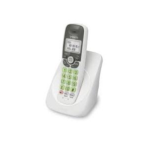 VTech Cordless Phone with DECT 6.0, FullDuplex Speakerphone, Lighted Display, Backlit Keypad, Caller ID/Call Waiting, Volume Control, Hearing Aid Compatible, Wall Mount | VG131 (White)