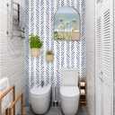 4 x Floralplus Peel and Stick Wallpaper Boho Removable Casual Stripes Modern Wallpaper Renter Friendly Contact Paper for Home Decor Countertops Cabinet 17.7 in x 118 in