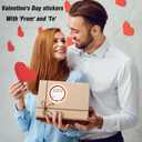 5 x Happy Valentine's Day Stickers 60Pcs Valentine's Day Gift Stickers for Gift Wrapping Signature Decoration and Wedding Invitation Card Bridal Shower Valentines Party Favor