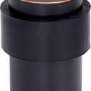 KHTUMEWARE 4 Pack 2 in Floor Door Stopper,Oil Rubbed Bronze Door Stop,Wall Protector Commercial Door Bumper Wedge Decorative Cylindrical Install Door stoppers on the Floor