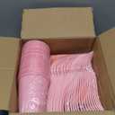 Pink Plastic Plates for Party,30 Guest Disposable Plastic Plates Set 9" Plates,7" Dessert Plate,Napkins,Cups,Forks & Tablecloth for Birthday Wedding Baby Shower,Girlfriends Tea Party