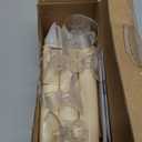 Meonum 6 Pack Window Candles Battery Operated, 7.6 Inch Christmas Candles, LED Window Decoration with Sensor Dusk to Dawn, Flameless Taper Decorations with Suction Cups for Christmas (Light Yellow)