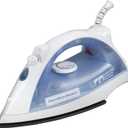 Hamilton Beach Commercial Lightweight Steam Iron with 3-Way Automatic Shutoff and Nonstick Soleplate (HIR200R), White and Blue