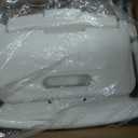 Folding Bath Seat with Back Support, Portable Shower Bench, White