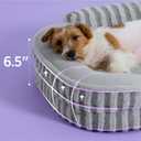 LE SURE Cute Dog Bed Medium Size Dog, Orthopedic Waterproof Medium Pet Beds with Sides, High Back Non-Slip Bottom and Egg-Crate Foam Pet Couch Sofa with Washable Removable Cover, Grey