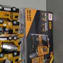 4 Pcs Alloy Construction Truck Toys Gifts For 2 3 4 5 Year Old Boys, 9" Construction Vehicles Toys With Light & Sound, Include Excavator, Crane, Dump and Mixer, Toys for Boys Toddler Kids 2-4 3-4 4-6