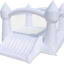 Bounceland Party Castle Daydreamer Cloud Bounce House, 16.4 ft L x 13.1 ft W x 9.3 ft H, Basketball Hoop, UL Strong Blower Included, Trendy Pastel Color, Fun Slide & Bounce Area, Castle Theme for Kids