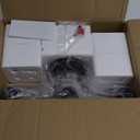 2025 Upgrade Bathroom Light Fixtures, 3-Light Coastal Vanity Lights with Crystal Glass Shade, Black Bathroom Wall Lamp for Mirror Kitchen Hallway Cabinet