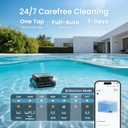 AIPER Scuba V3 AI Vision Cordless Robotic Pool Cleaner, Include Wireless Charging Dock, Smart Waterline Parking & Featherlight Design, Micromesh Multi-Layer Filtration, Blue