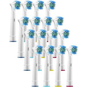 Toothbrush Head Compatible with Oral B - 16 Pack Replacement Electric Toothbrush Heads Deep and Precise Cleaning Brush Heads Toothbrush Heads Compatible with Oral B Braun