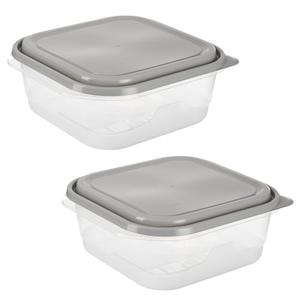 GoodCook EveryWare Extra Large Square Food Storage Container, 2 Pack, BPA Free